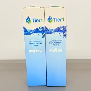 Tier1 LG‎ Kenmore Replacement Water Filter x 2 Part No. RWF1052 Sealed Package